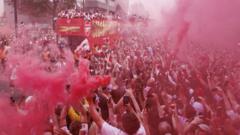Arsenal End 22-Year Wait as Massive Crowds Flood London Streets