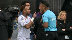 Neymar Explodes After Substitution Blunder Rocks Santos