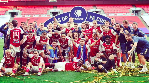 Rwanda President Paul Kagame congratulates Arsenal on FA Cup win