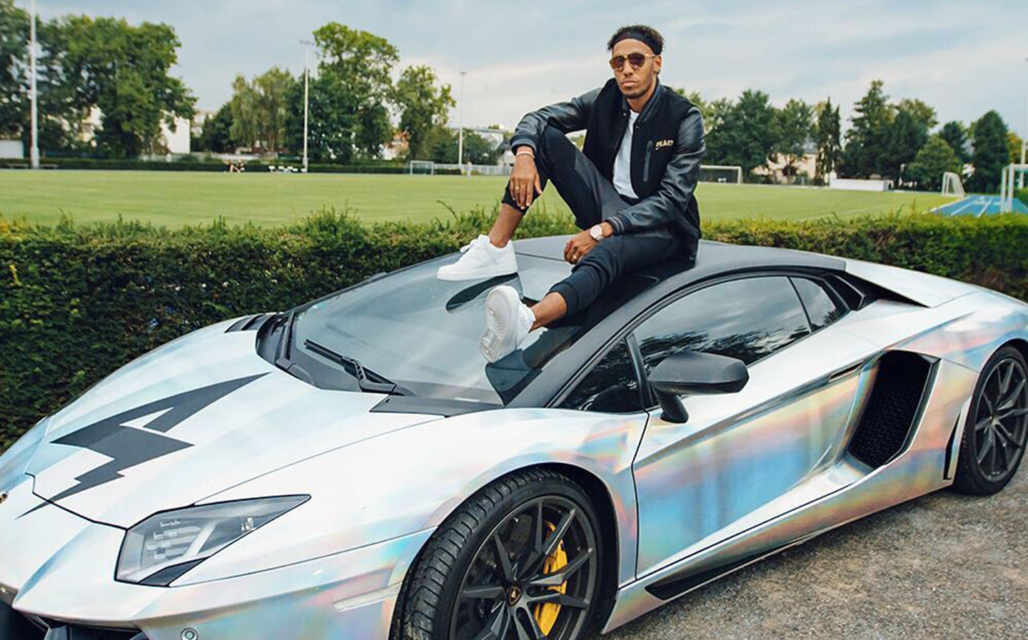 Arsenal star Pierre-Emerick Aubameyang shows off his fleet of cars -  Afroballers